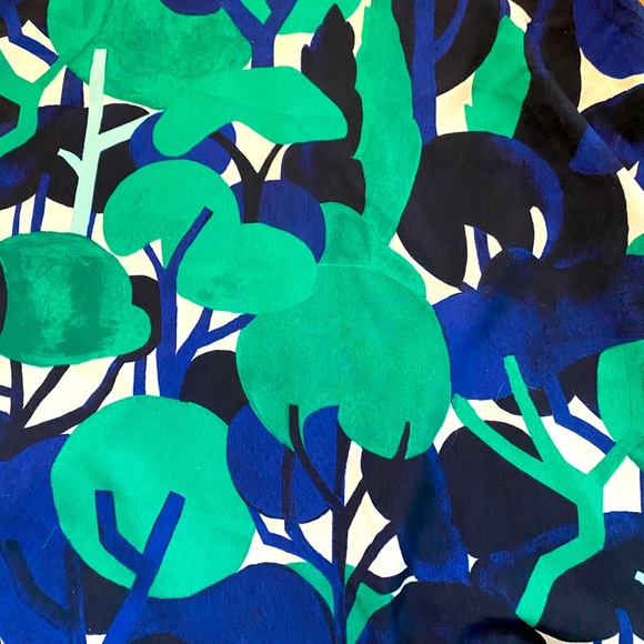 Ann Taylor Green/Blue Flutter Dress - Picture 2 of 2